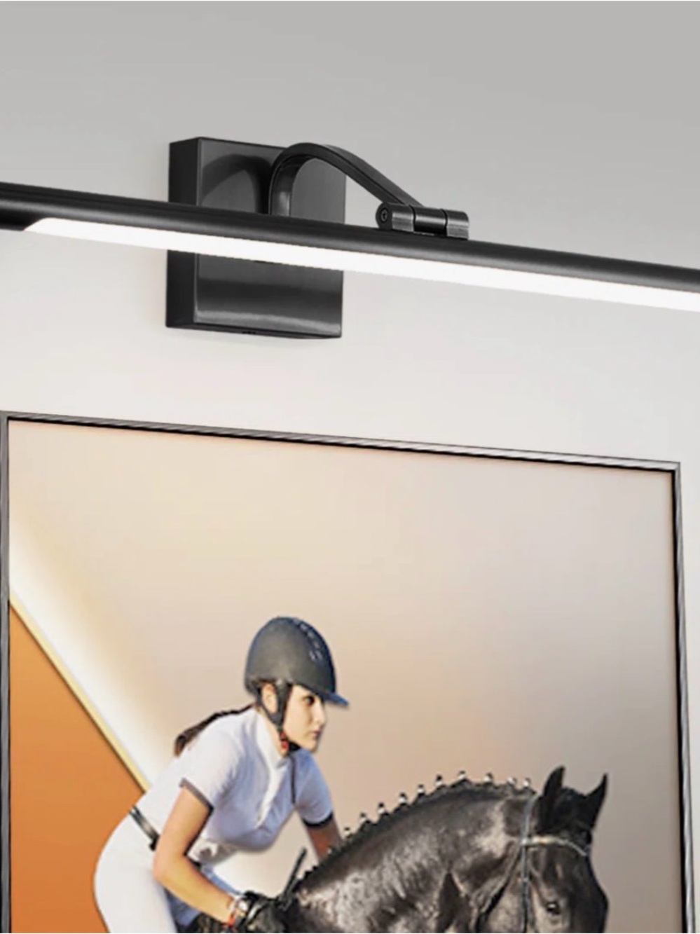 1-Light Dimmable LED Picture Light with Adjustable Color Temperature 3000K-5000K